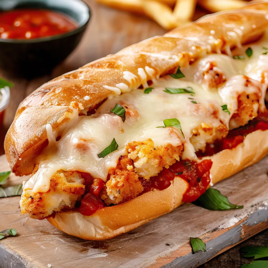 Chicken Cutlet Parm Hero